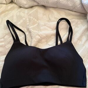 Lululemon Like A Cloud Black Ribbed Sports Bra